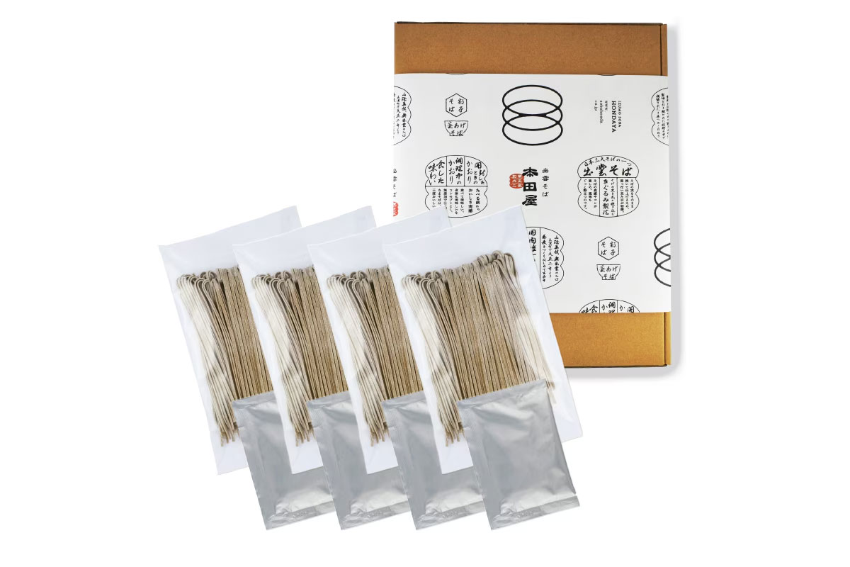 出雲なまそば4食つゆ付き 国内産原料使用 ─ 人気No.1出雲そばギフト