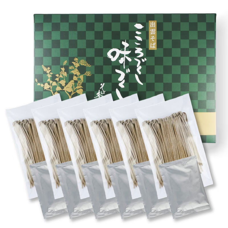 出雲なまそば 6食つゆ付き 国内産原料使用 ─ ご贈答の定番